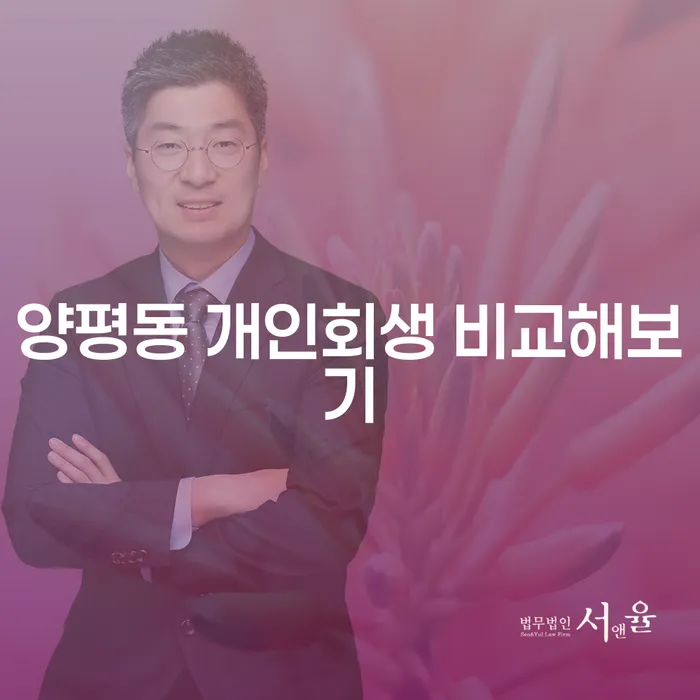 양평동 개인회생 비교해보기