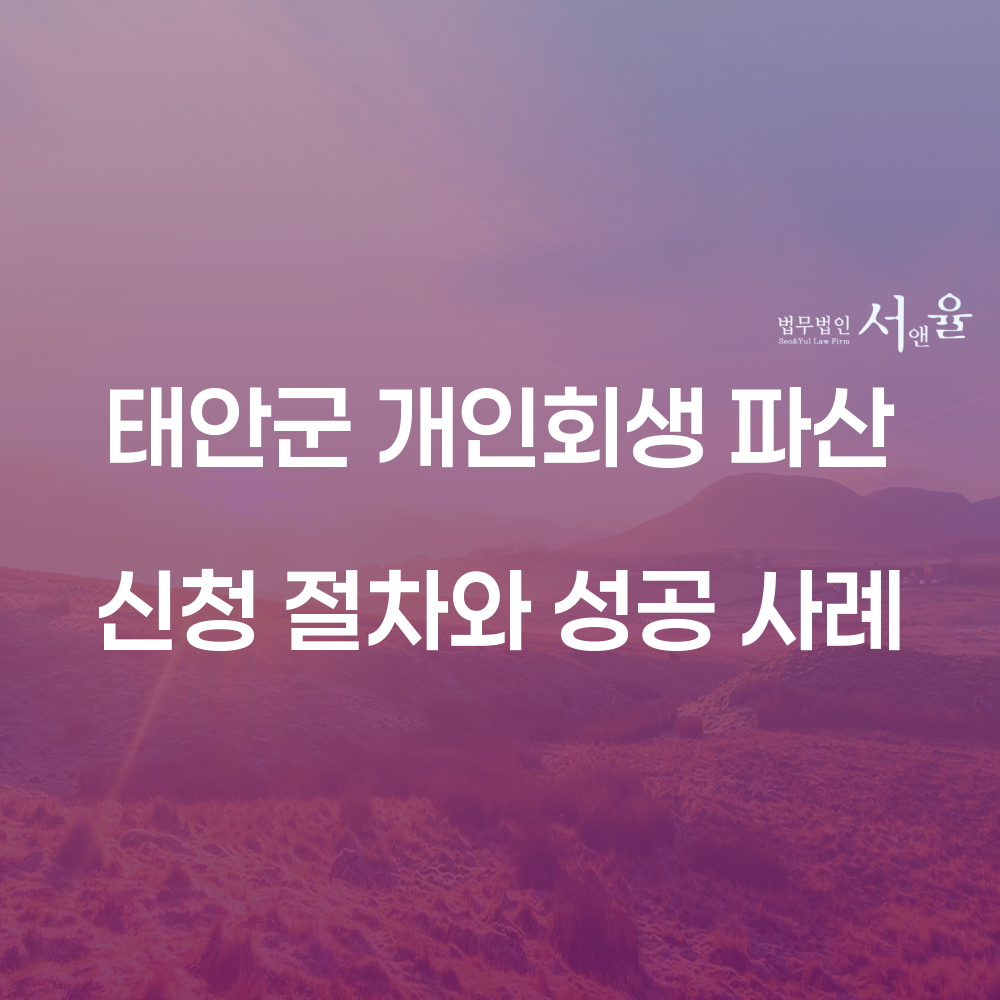 태안군 개인회생 파산 신청 절차와 성공 사례